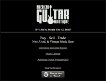Tablet Screenshot of americanguitarboutique.com